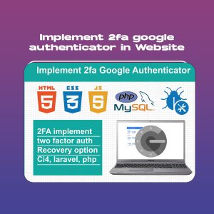 Implement 2fa google authenticator in Website